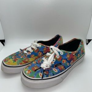 Nintendo Super Mario Bros Lace Up Vans Sneakers